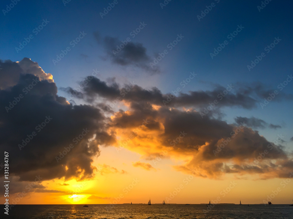 Obraz premium Sea sunset, Key West, Florida.