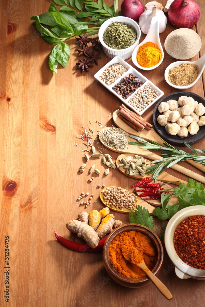 assorted spices assorted spices