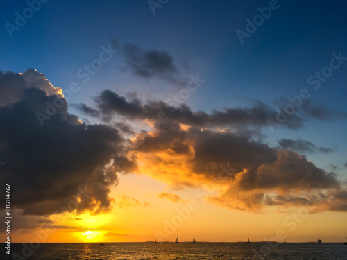 Sea sunset, Key West, Florida.