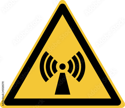 ISO 7010 W005 Warning; Non-ionizing radiation