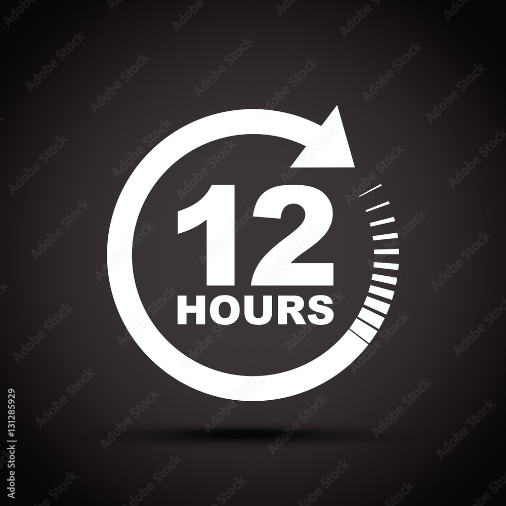 Obraz premium twelve hour icon