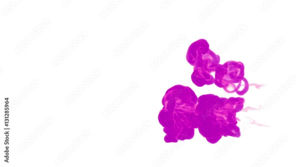 violet ink drop in water on a white background for effects. 3d render. voxel graphics. computer simulation 5 violet ink drop in water on a white background for effects. 3d render. voxel graphics. computer simulation 5