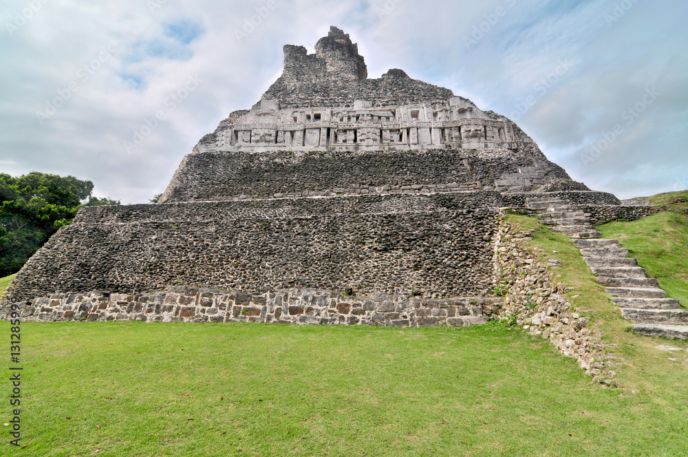 Xunantunich - Ancient Maya archaeological site in western Belize with pyramid El Castillo
Xunantunich - Ancient Maya archaeological site in western Belize with pyramid El Castillo