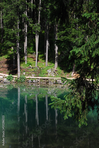 Lago di Braies - Pragser Wildsee, South Tyrol, Dolomites, Italy photo