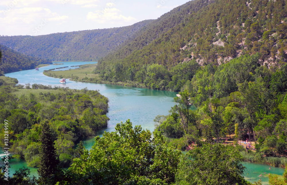 Krka river valley.