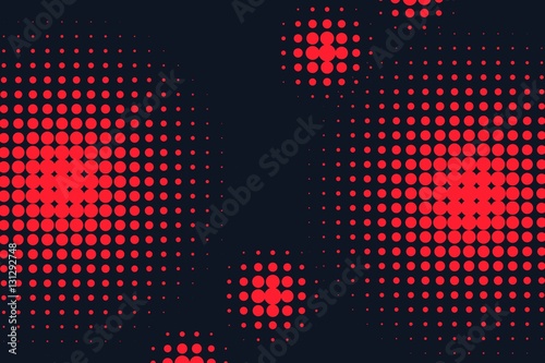 Abstract creative concept vector comics pop art style blank layout template with clouds beams and isolated dots pattern on background. For sale banner, empty bubble, illustration comic book design
