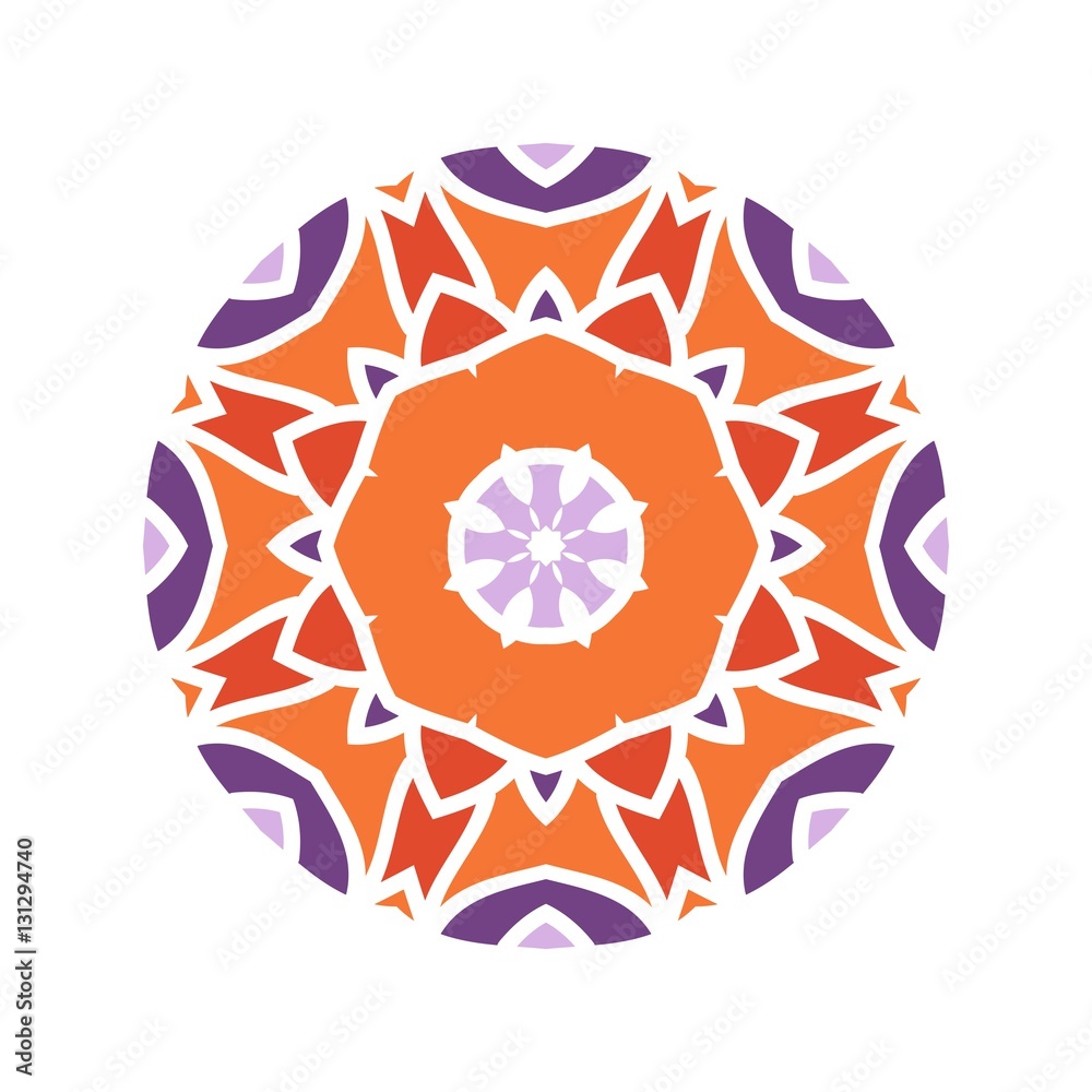 Kaleidoscope big bud. Oriental pattern illustration. Flower background Kaleidoscope big bud. Oriental pattern illustration. Flower background
