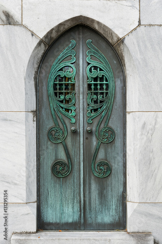 Mausoleum doors in Bonaventure Cemetery in Savannah, Georgia