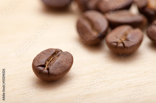 close up of the coffee beans