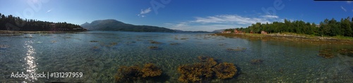 Panorama Bucht im Fjord