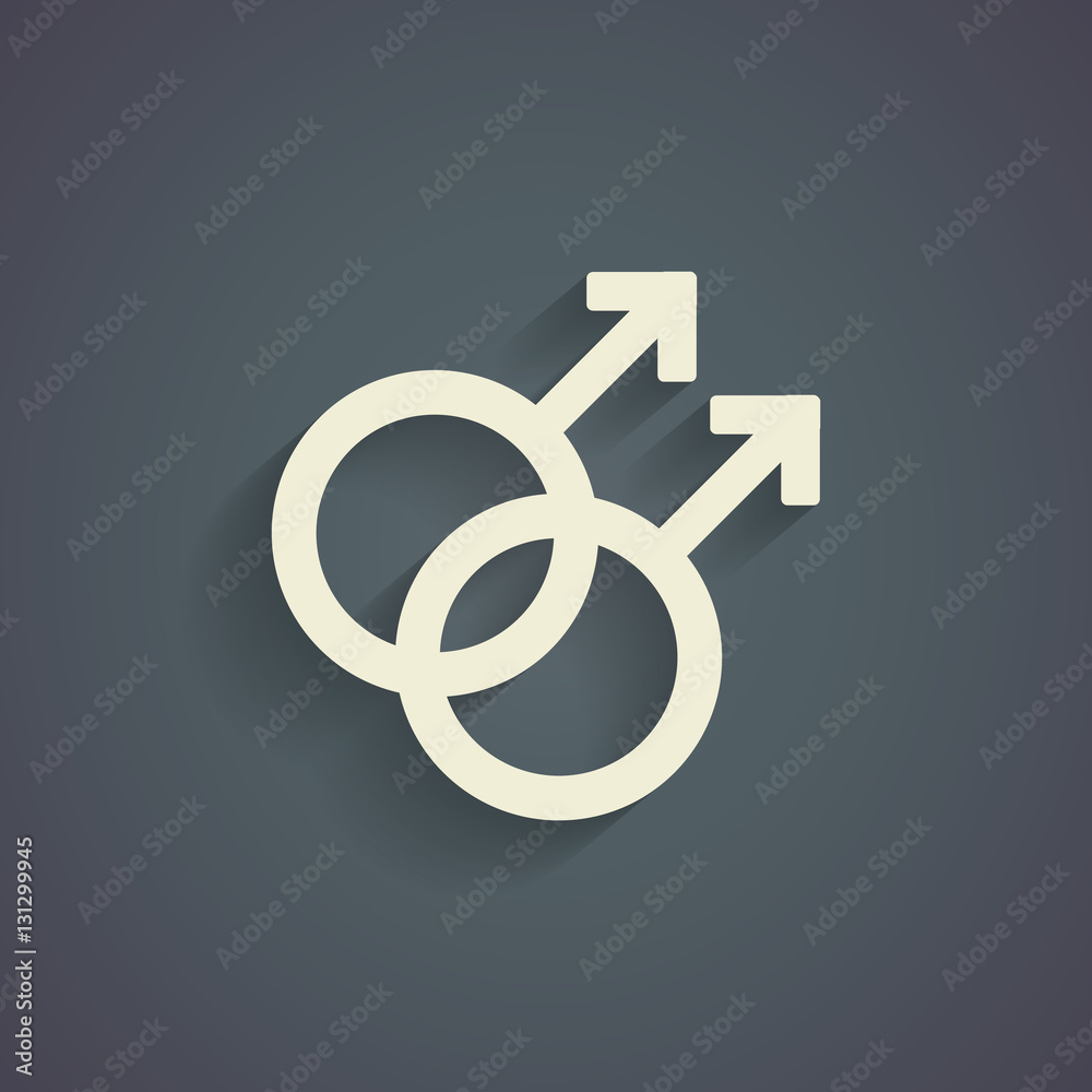 Homosexual milk symbol on gray background Homosexual milk symbol on gray background