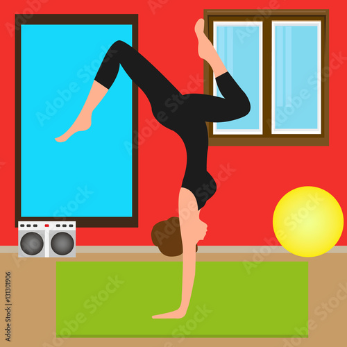 woman doing exercise