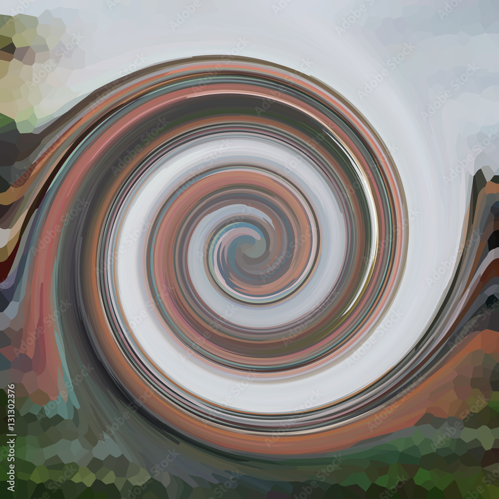 Fototapeta premium Swirls of digital paint suitable as background for projects 