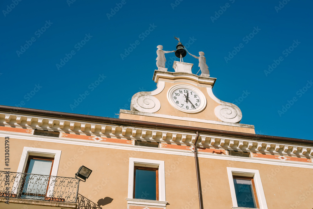 Building with clock, Bardolino - Garda lake Italy