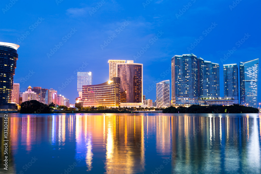 Obraz premium Macao cityscape at night