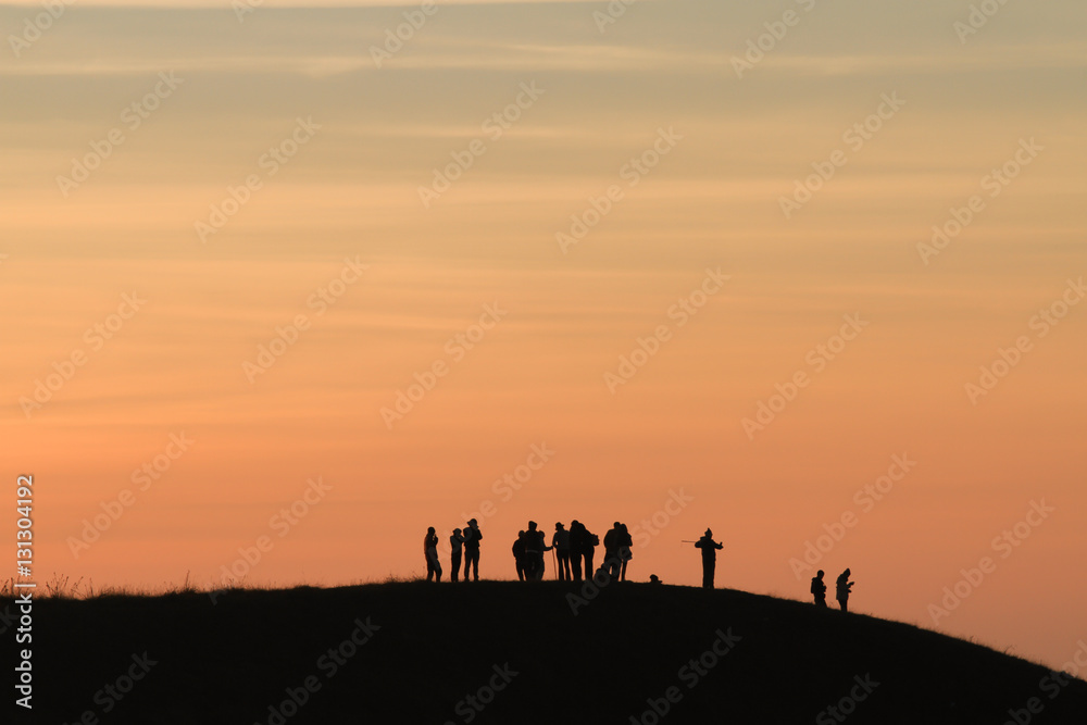 Landscape blue sky in sunrise use for background 