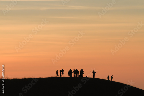 Landscape blue sky in sunrise use for background 