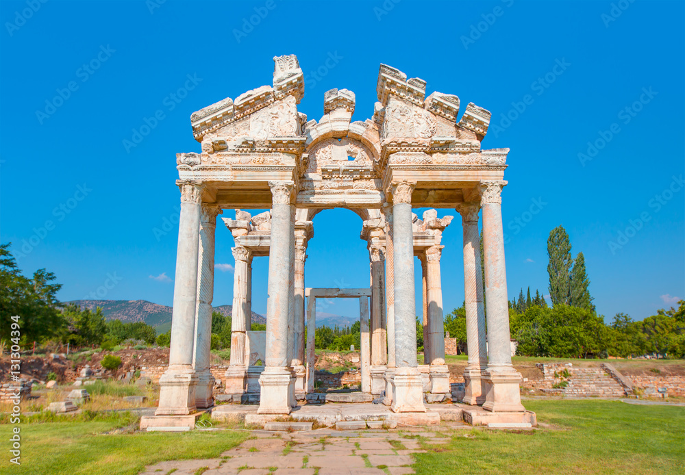 Famous Tetrapylon Gate in Aphrodisias