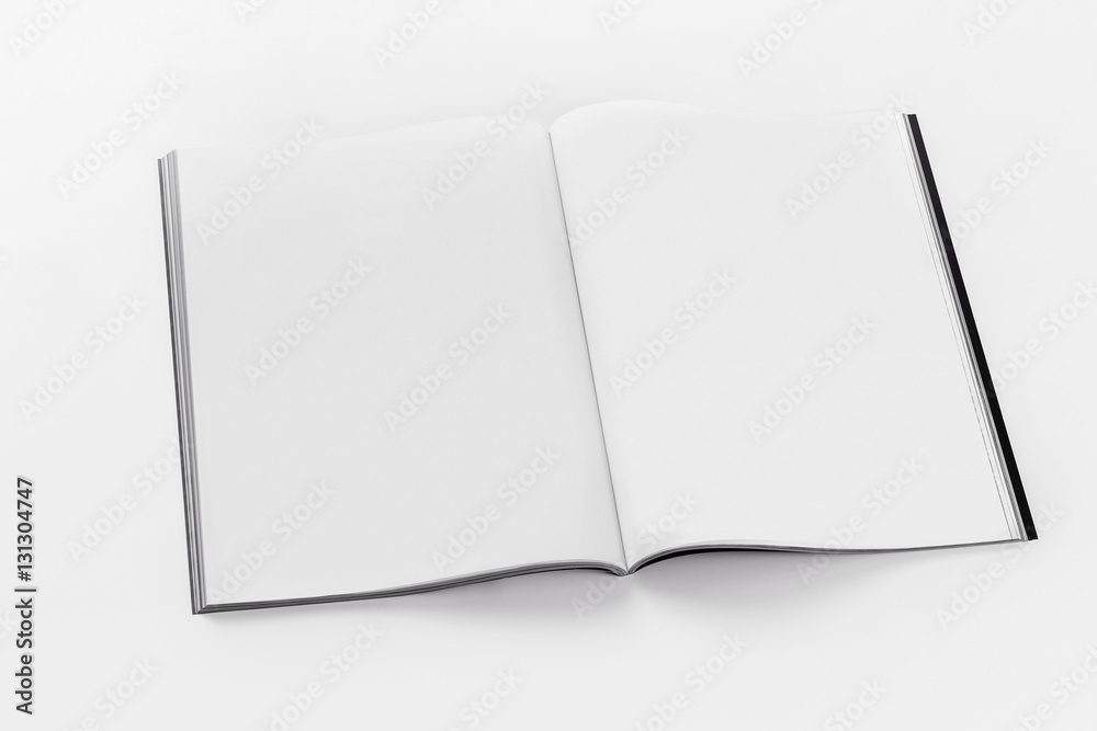 Soft cover opened brochure mock up Soft cover opened brochure mock up