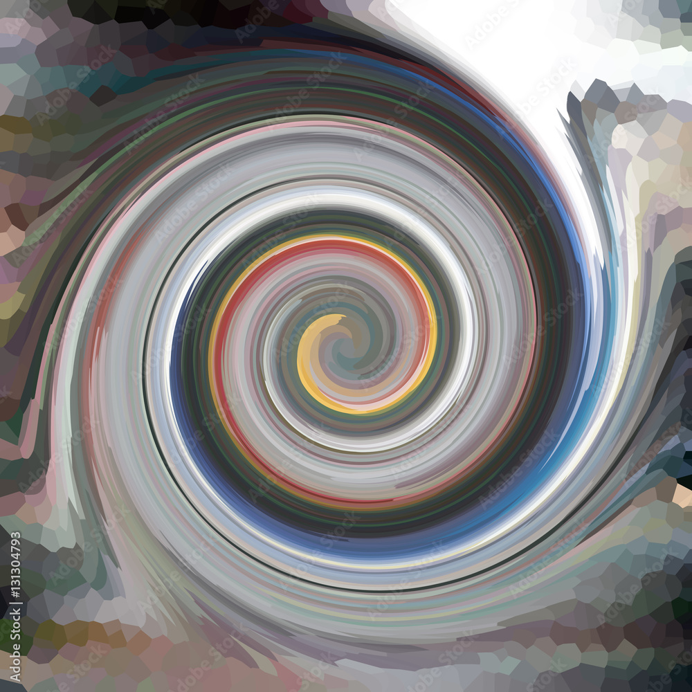 Fototapeta premium Swirls of digital paint suitable as background for projects 