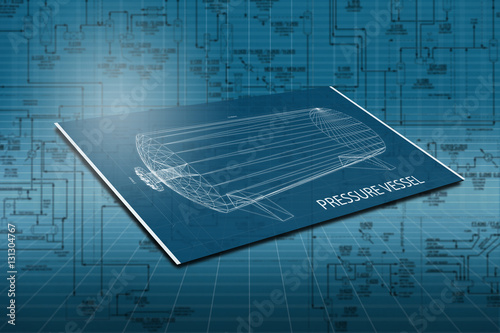 blueprint on isolate drawing background