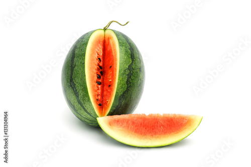 Watermelon Ripe and tasty isolated on white background