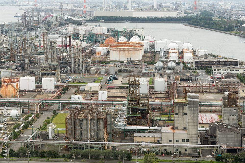 Petrochemical plant in yokkaichi city