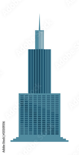 Skyscraper icon isolated on white background