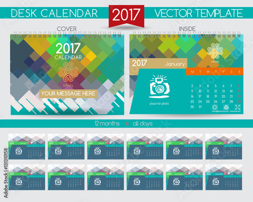 Design Desk Calendar 2017.