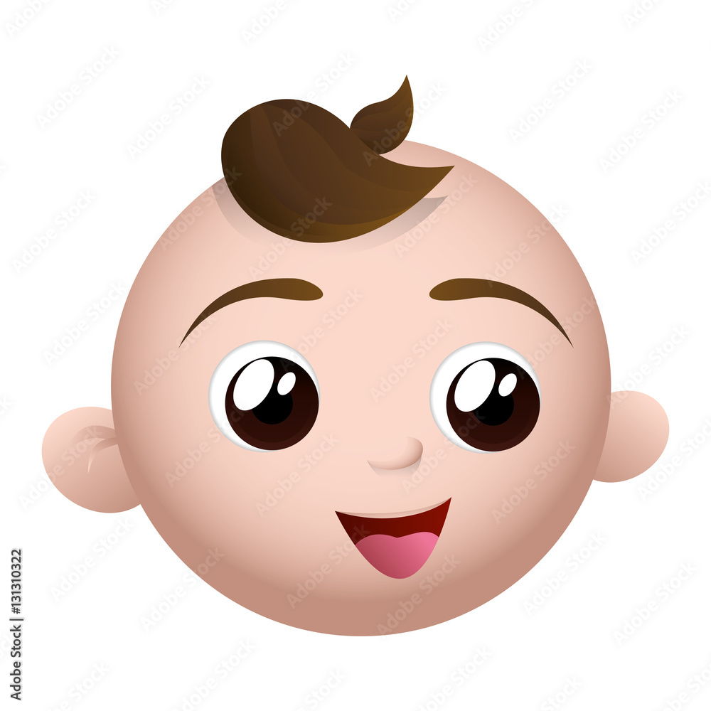 happy baby face icon image vector illustration design happy baby face icon image vector illustration design