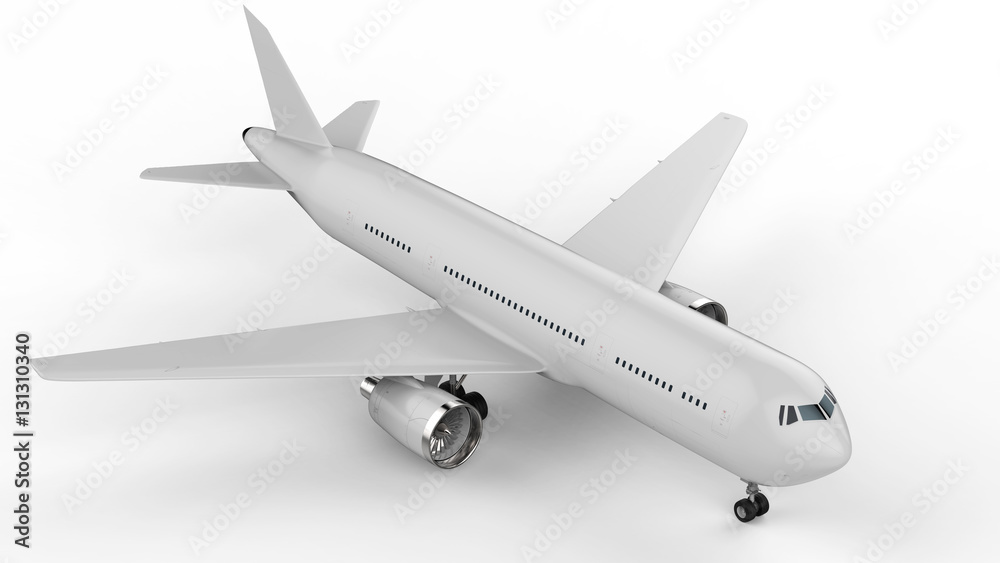 white mock up plane white mock up plane