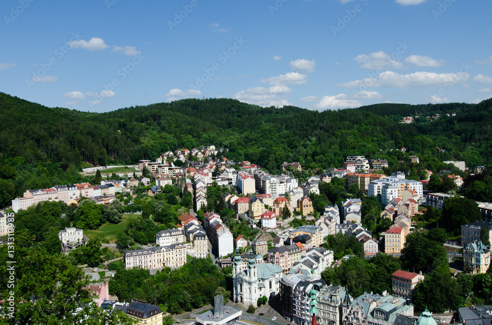view Karlovy Vary, Czech republic
