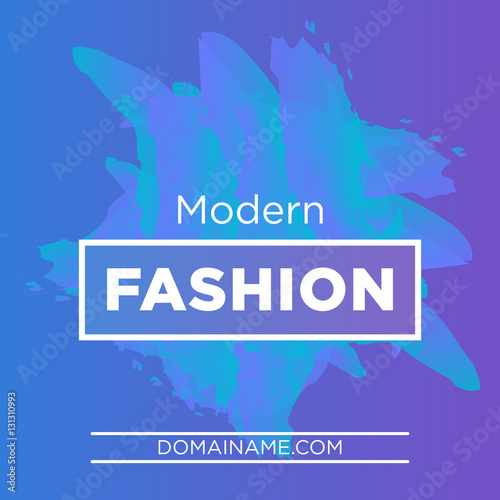 Bright colorful poster