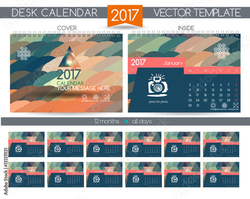 Design Desk Calendar 2017.