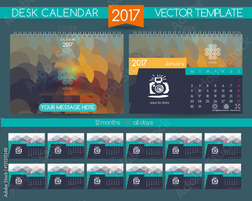 Design Desk Calendar 2017.