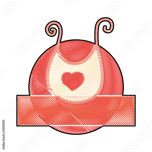 bib baby shower related emblem image vector illustration design 