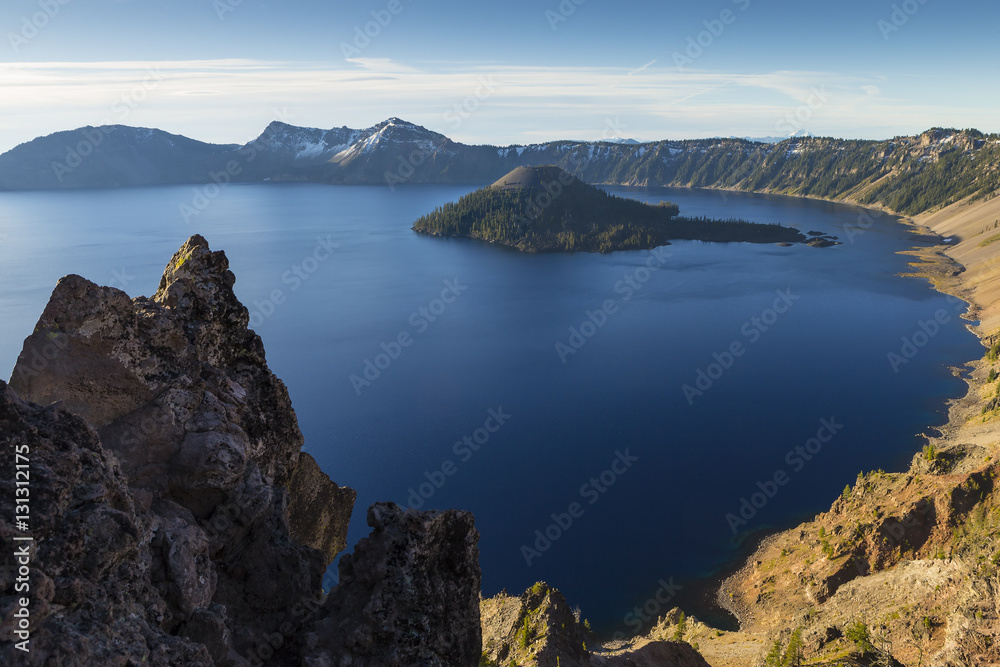 Wizard Island at Crater Lake in Oregon