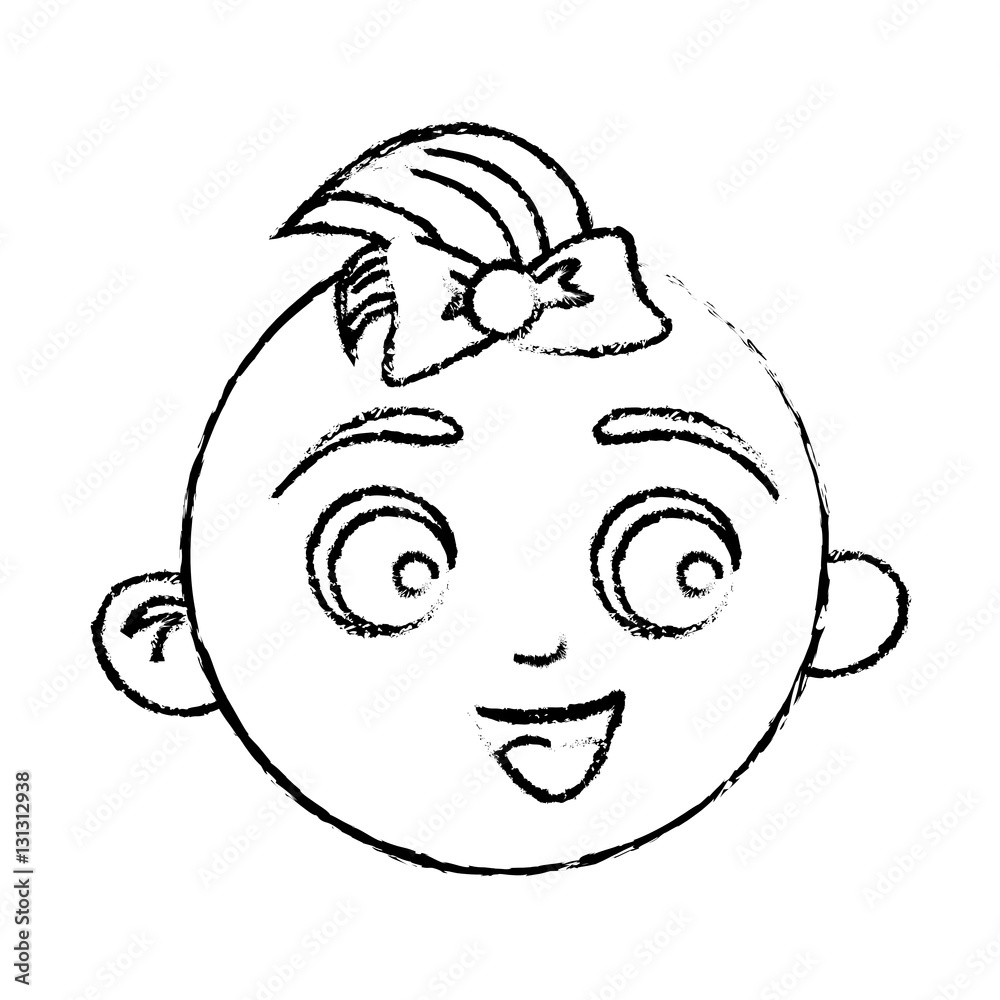 Obraz premium happy baby boy face icon image vector illustration design 