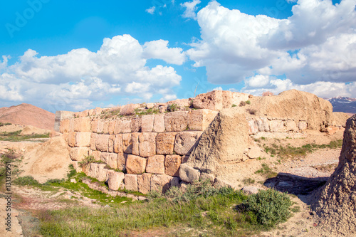 Cavustepe's fortress city, Sardurihinli, Temple of Irmusi ruins from 7th century BC Urartian settlement photo