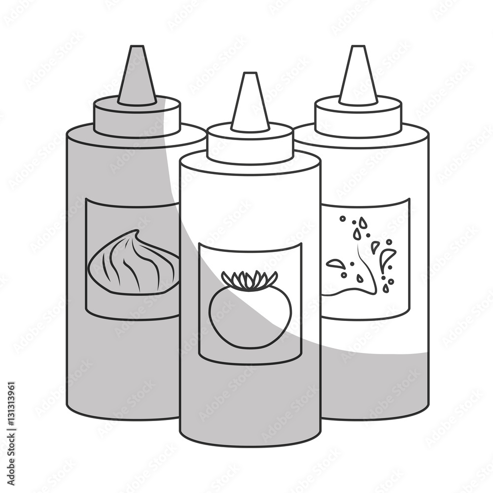 sauce bottle fast food related icon image vector illustration design sauce bottle fast food related icon image vector illustration design