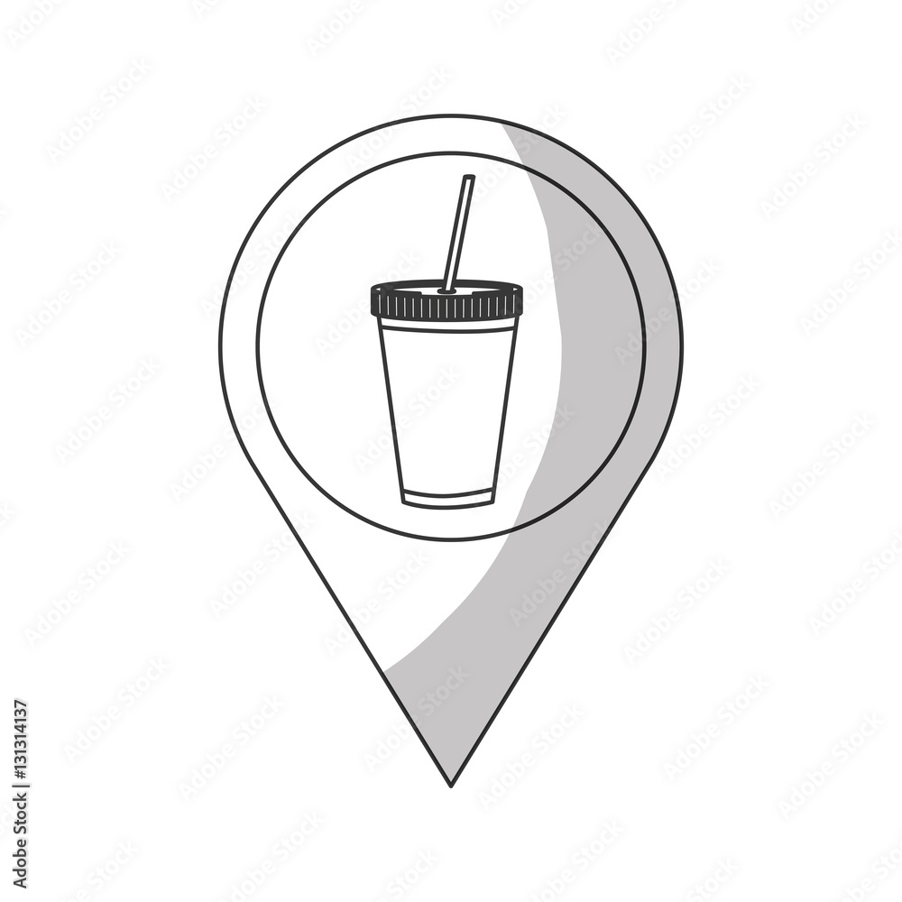 soda soft drink gps pin fast food related icon image vector illustration design soda soft drink gps pin fast food related icon image vector illustration design