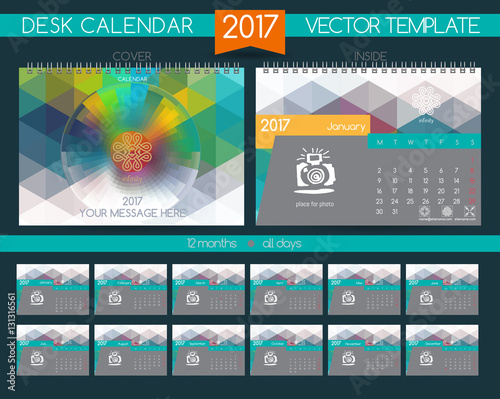 Design Desk Calendar 2017.