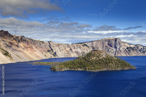 Wizard Island at Crater Lake in Oregon