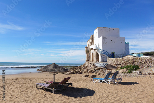 Beach in Sidi Kaouki, Morocco photo