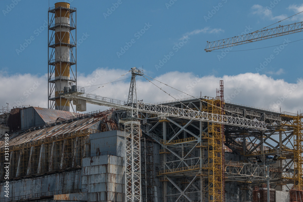 Chernobyl reactor, Exclusive last photo before the arch will be installed in a place Chernobyl reactor, Exclusive last photo before the arch will be installed in a place