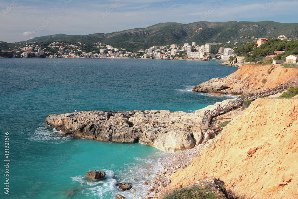 Resort on Balearic Islands. Cala Major, Palma-de-Majorca, Spain Resort on Balearic Islands. Cala Major, Palma-de-Majorca, Spain