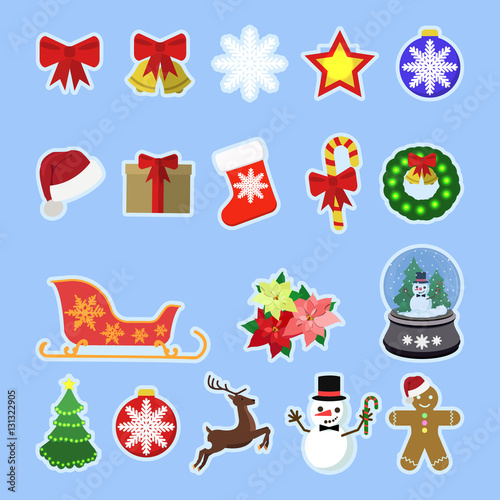 Christmas icons Set