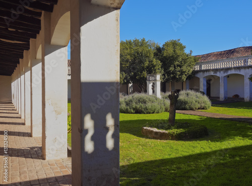 Argentina, Cordoba Province, Colonia Caroya, View of the patio of the Jesuit Estancia Caroya. photo
