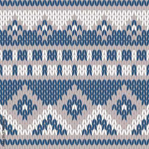 Contrast seamless knitted p...
