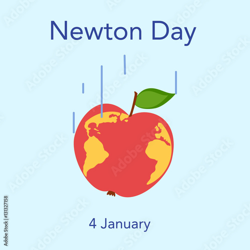 Newton day illustration